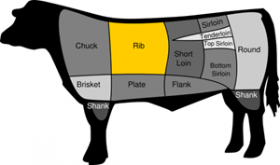 Beef Diagram; Rib